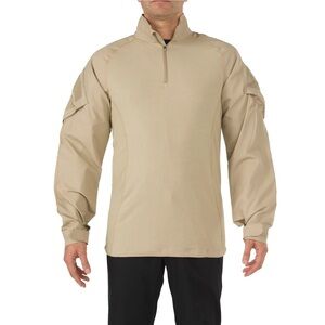5.11 TACTICAL SERIES Rapid Assault Shirt Men's Medium Stretch‎ Performance Khaki